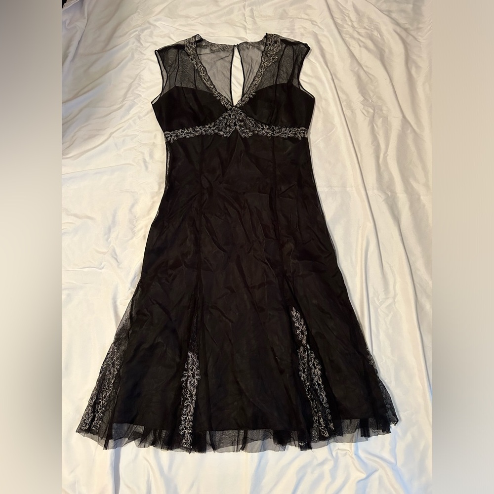 Vintage London Times Black Dress Size 8
